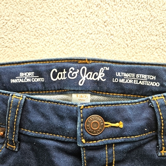 NWT Cat&Jack Denim Shorts and All in Motion Floral Leggings Size S(6-7) and M(8) - Picture 7 of 8